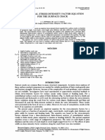 An Empirical Stress-Intensity Factor Equation For The Surface Crack