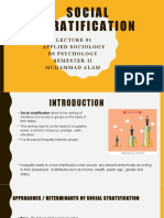 Social Stratification: Applied Sociology Bs Psychology Semester-Ii Muhammad Alam