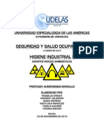 Agentes Fisicos Ambientales - Higiene Industrial