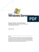 Deploying Windows Server 2003 Internet Authentication Service (Ias) With Virtual Local Area Networks (Vlans)