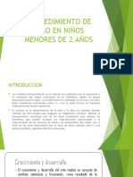 PROCEDIMIENTO DE PESO EN NIÑOS MENORES DE 2 Años.......