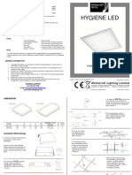 Hygiene Led: Installation Instructions