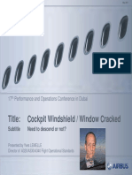 Title: Cockpit Windshield / Window Cracked: 17 Performance and Operations Conference in Dubai