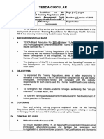 TESDA Circular No. 029-2019 - Barangay Health Services N II