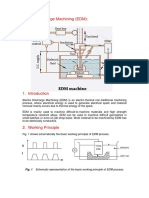 Electric Discharge Machining (EDM) :: Fig. 1 Schematic Representation of The Basic Working Principle of EDM Process