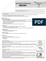 TEKTRO HDC300 Installation Instruction