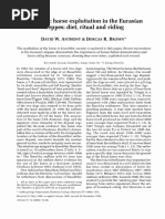 Anthony D.W., Brown D.R. - Eneolithic Horse Exploitation in The Eurasian Steppes - Diet, Ritual and Riding