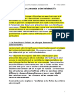 Les Documents Administratifs: Master Juristes D'affaires Communication Professionnelle PR: Mme Kirami