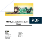 ANSYS, Inc. Installation Guide For Linux