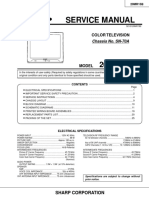 Service Manual: Color Television Chassis No. SN-70A