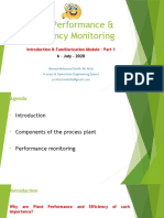 Plant Performance & Efficiency Monitoring: Introduction & Familiarization Module - Part 1