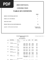 2010 CDOT Construction Cost Data Book