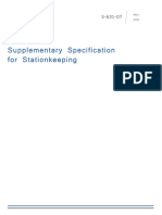 Supplementary Specification For Stationkeeping