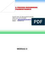 Che1003: Process Engineering Thermodynamics