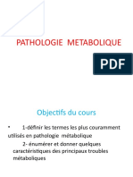 La Pathologie Métabolique PPT Complétée - Copie - Copie