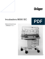 Dräger Incubator 8000 SC - User Manual (Es)