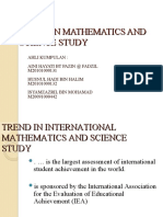 Timss Trend in Mathematics and Science Study