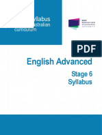 English Advanced Stage 6 Syllabus 2017