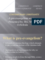 Contemporary Christianity: ..A Pre-Evangelism Seminar Presented By: Bro. Moses Ocholoda