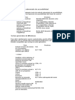 Teclas de Método Abreviado de Accesibilidad