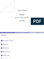 Direct Proof: Transition To Higher Mathematics