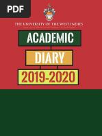 UWIAcademicDiaryOnLine2019 2020 PDF