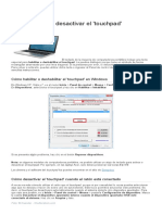 Cómo Activar o Desactivar El RATON EN UNA PORTATIL