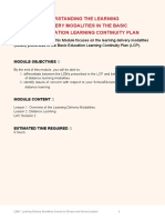 Module 2: Understanding The Learning Delivery Modalities in The Basic Education Learning Continuity Plan