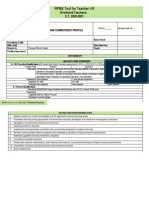 RPMS Tool SY 2020-2021 For Proficient Teacher PDF