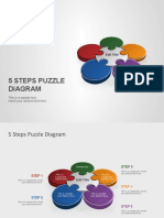 5 Steps Puzzle Diagram: Edit Title