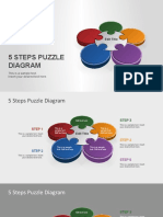 5 Steps Puzzle Diagram: Edit Title