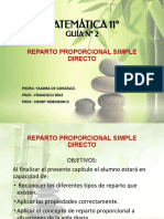 Reparto Proporcional Simple Directo