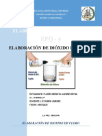 Elaboración de Dioxido de Cloro