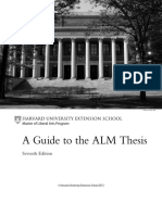 A Guide To The ALM Thesis