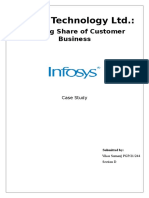 Infosys Technology LTD.:: Growing Share of Customer Business