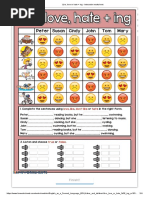 Like, Love or Hate + Ing - Interactive Worksheet