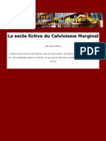 La Secte Fictive Du Calvinisme Marginal PDF