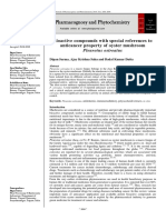 Bioactive Compounds With Special References To Anticancer Property of Oyster Mushroom