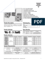 Industrial Relay Type RCI Monostable: Product Description Ordering Key Rci 003 A 24V