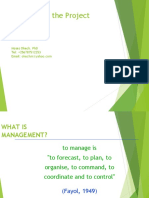 Lecture 2 - The Role of The Project Manager