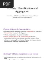 Poverty-Identification and Aggergation