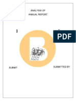 Balrampur Chini Mills Limited.: Analysis of Annual Report OF