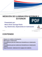 Medición de Iluminación Interior y Exterior