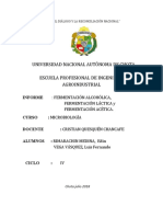 Fermentación Alcholica, Láctica y Acetica