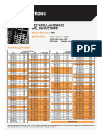 Hollow Section Steel Sizes