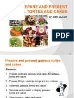 Prepare and Present Gateaux, Tortes and Cakes: D1.HPA - CL4.07