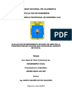 Tesis Evaluacion de Rendimiento de Mano de Obra en La Construcción de Locales Multiusos en El Dis