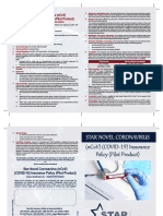 Star Novel Coronavirus (Ncov) (Covid-19) Insurance Policy (Pilot Product)