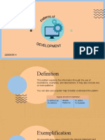 Lesson 4 Patterns of Development