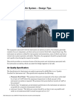 Plant Instrument Air System - Design Tips